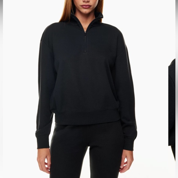 Aritzia Sweaters - Aritzia Baby Waffle 1/4 Zip Sweater